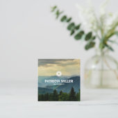 Benutzerdefinierte moderne Fotografie Quadratische Visitenkarte (Stehend Vorderseite)