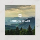 Benutzerdefinierte moderne Fotografie Quadratische Visitenkarte (Vorderseite)