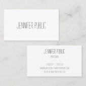 Benutzerdefinierte moderne, handgeschriebene Vorla Visitenkarte (Vorne/Hinten)