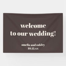 Benutzerdefinierte moderne herbstbraune Hochzeit B