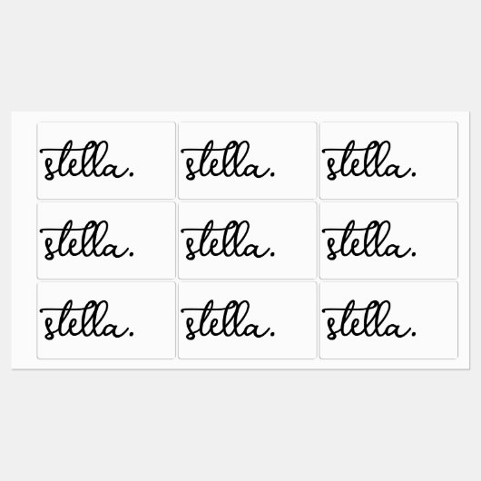 Benutzerdefinierte Moderne Hinzufügen eines Typo-L Etiketten (Blatt)