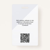 Benutzerdefinierte moderne ID-Karte, Logo für Mini Ausweis (Rückseite)