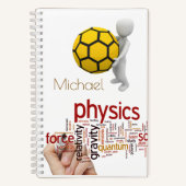 Benutzerdefinierte moderne Illustrationsfach Physi Notizblock (Vorderseite)