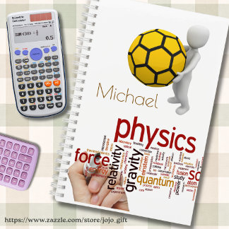 Benutzerdefinierte moderne Illustrationsfach Physi Notizblock