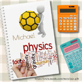 Benutzerdefinierte moderne Illustrationsfach Physi Notizblock
