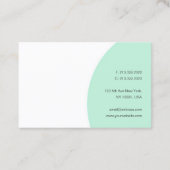 Benutzerdefinierte moderne kalligraphische Vorlage Visitenkarte (Rückseite)