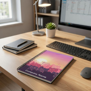 Benutzerdefinierte moderne Konstruktion Stadt Sonn Notizblock