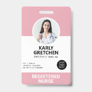Benutzerdefinierte moderne Krankenhausmitarbeiter- Ausweis