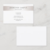 Benutzerdefinierte moderne, Minimalistische Elegan Visitenkarte (Vorne/Hinten)