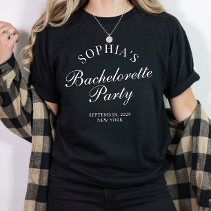 Benutzerdefinierte moderne minimalistische Schrift T-Shirt