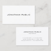 Benutzerdefinierte moderne Minimalistische Vorlage Visitenkarte (Vorne/Hinten)