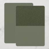 Benutzerdefinierte moderne, moderne Green Split Sa Save The Date (Vorne/Hinten)