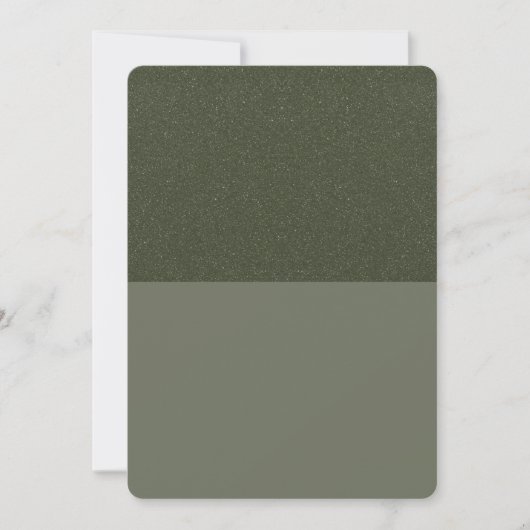 Benutzerdefinierte moderne, moderne Green Split Sa Save The Date (Vorderseite)