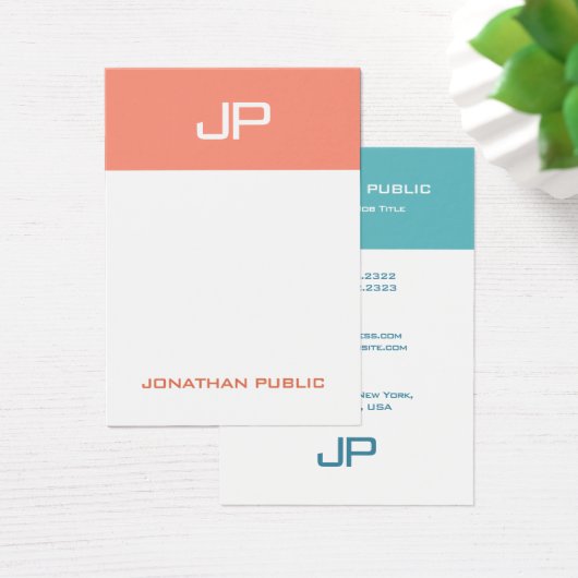 Benutzerdefinierte moderne Monogramm-Vorlage Elega (Schreibtisch)