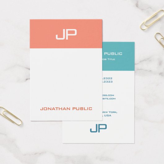 Benutzerdefinierte moderne Monogramm-Vorlage Elega (Büro)