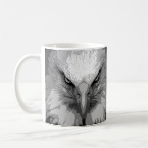 Benutzerdefinierte moderne Pop Art Eagle Kopfvorla Kaffeetasse