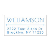 Benutzerdefinierte moderne Rücksendeadresse Minima Permastempel (Design)