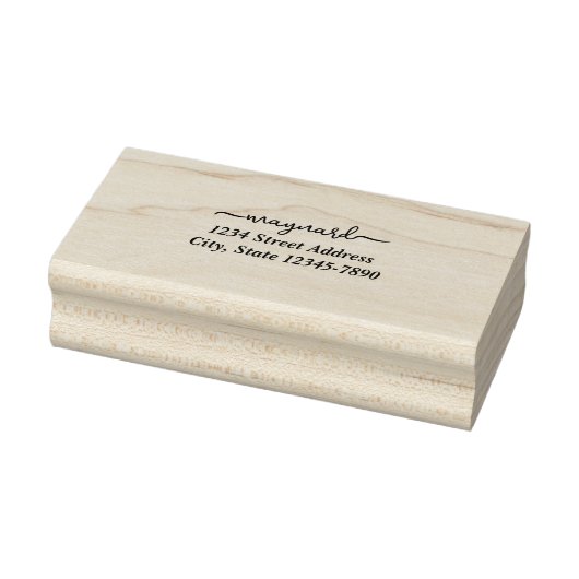 Benutzerdefinierte moderne Script-Address-Briefmar Gummistempel (Stempel)