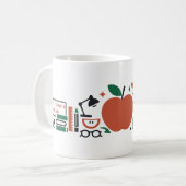 Benutzerdefinierte moderne skandinavisch-chice App Kaffeetasse (Vorderseite Links)