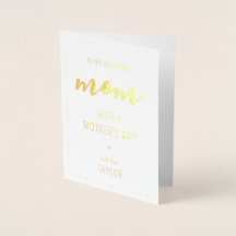 Benutzerdefinierte moderne und elegante Muttertags