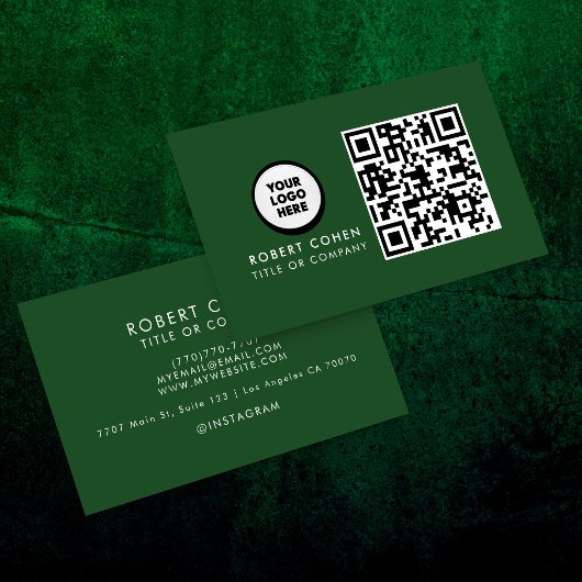 Benutzerdefinierte moderne Visitenkarte mit Logo &