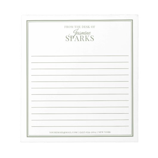 Benutzerdefinierte Moderne von der Schreibtisch mi Notizblock (Vorderseite)