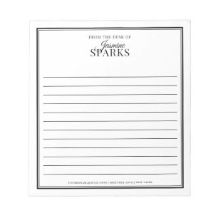 Benutzerdefinierte Moderne von der Schreibtisch mi Notizblock