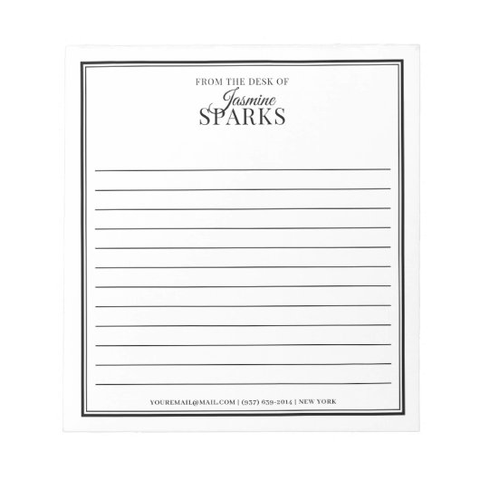 Benutzerdefinierte Moderne von der Schreibtisch mi Notizblock (Vorderseite)