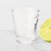 Benutzerdefinierte moderne Wochenend-Junggesellinn Schnapsglas (Links)