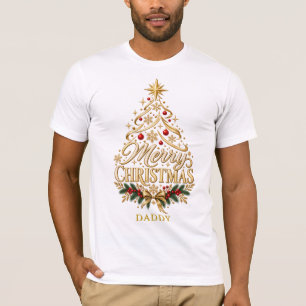 Benutzerdefinierte Mom Dad Kids Familien-Weihnacht T-Shirt