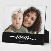 Benutzerdefinierte Mom Established Modern Script F Fotoplatte (Seite)