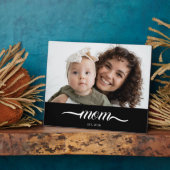 Benutzerdefinierte Mom Established Modern Script F Fotoplatte (Seite)