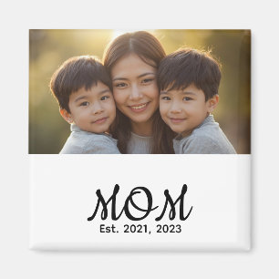 Benutzerdefinierte Mom Established Modern Script F Magnet