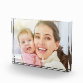 Benutzerdefinierte Mom Established Modern Script Fotoblock (Rechts)