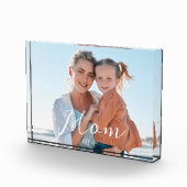 Benutzerdefinierte Mom Established Modern Script  Fotoblock (Rechts)