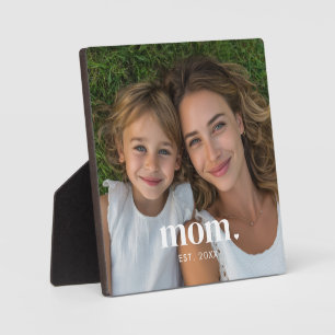 Benutzerdefinierte Mom etablierte moderne minimali Fotoplatte