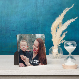 Benutzerdefinierte Mom etablierte moderne Schrift Fotoplatte