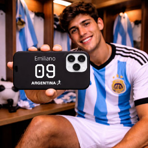 Benutzerdefinierte monochrome argentinische Nation iPhone 15 Pro Hülle