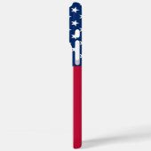 Benutzerdefinierte Monogram für amerikanische Flag Case-Mate iPhone Hülle (Rückseite / Links)