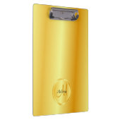 Benutzerdefinierte Monogram Template Gold Look Ele Klemmbrett (Rechts)