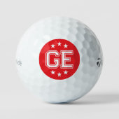 Benutzerdefinierte Monogramm 12x TaylorMade Golfba Golfball (Vorderseite)