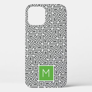Benutzerdefinierte monogramm-Abstrakte Mustertelef Case-Mate iPhone Hülle