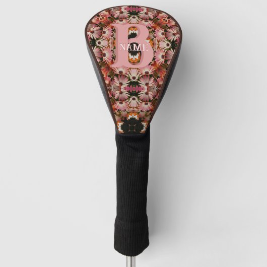 Benutzerdefinierte Monogramm Anfangsbuchstabe Name Golf Headcover (Vorderseite)