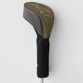 Benutzerdefinierte Monogramm Anfangsbuchstabe Name Golf Headcover (angewinkelt)