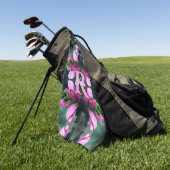 Benutzerdefinierte Monogramm Anfangsbuchstabe Name Golfhandtuch (Gras)