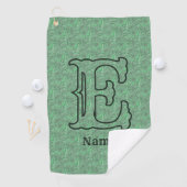 Benutzerdefinierte Monogramm Anfangsbuchstabe Name Golfhandtuch (Insitu)