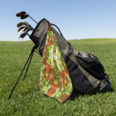 Benutzerdefinierte Monogramm Anfangsbuchstabe Name Golfhandtuch (Gras)
