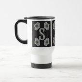 Benutzerdefinierte Monogramm Anfangsbuchstabe Name Reisebecher (Links)