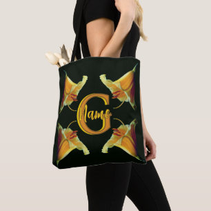 Benutzerdefinierte Monogramm Anfangsbuchstabe Name Tasche