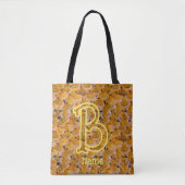 Benutzerdefinierte Monogramm Anfangsbuchstabe Name Tasche (Vorderseite)